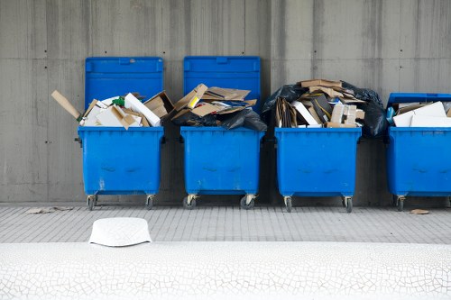 Construction site in Mayfair with cleared waste